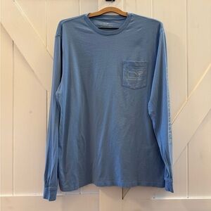 Vineyard Vines Vintage Whale Long-Sleeve Pocket Tee